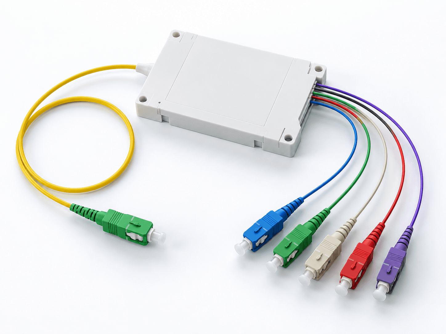 PLC fiber optic splitter module